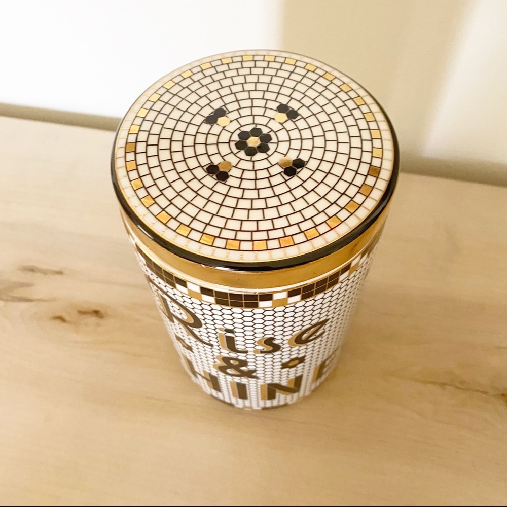 Anthropologie Bistro Tile Rise & Shine Canister - Picture 6 of 8